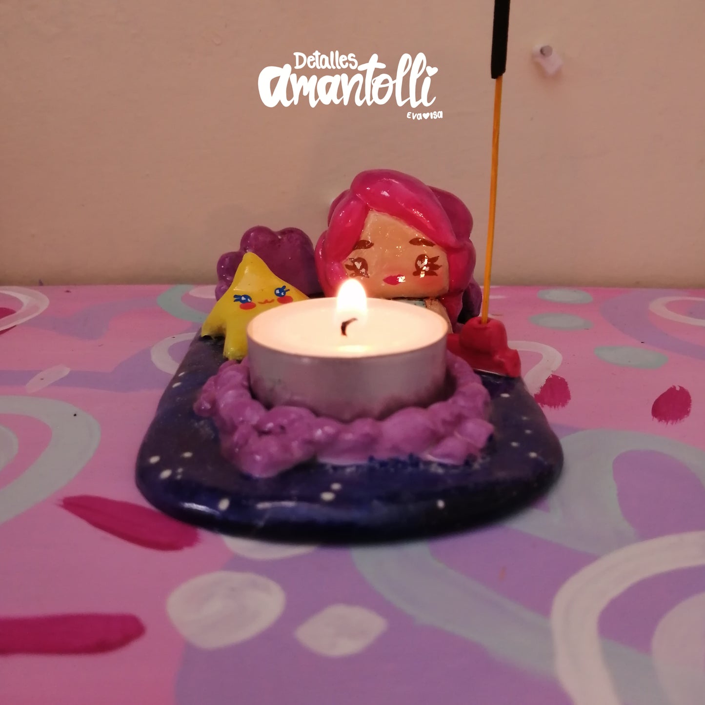 Portainciensos y porta Velas "Sueños Cósmicos"