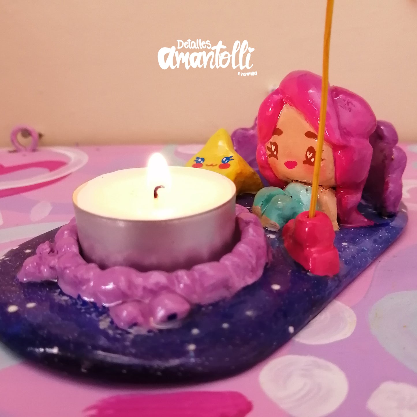Portainciensos y porta Velas "Sueños Cósmicos"