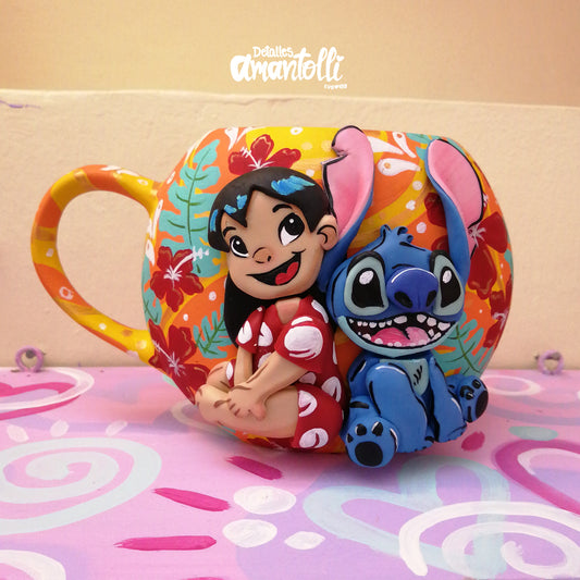Taza Luneta Lilo y Stitch