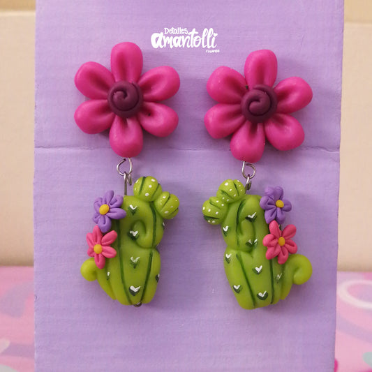 Aretes Cactus
